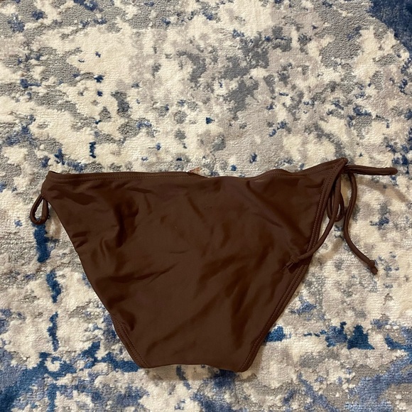 Brown Tie-Side Bikini Bottom - Picture 4 of 7